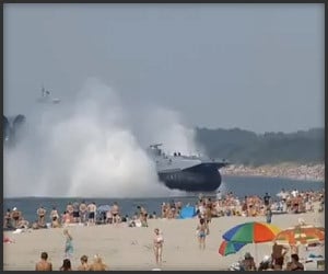 Hovercraft Beach Landing