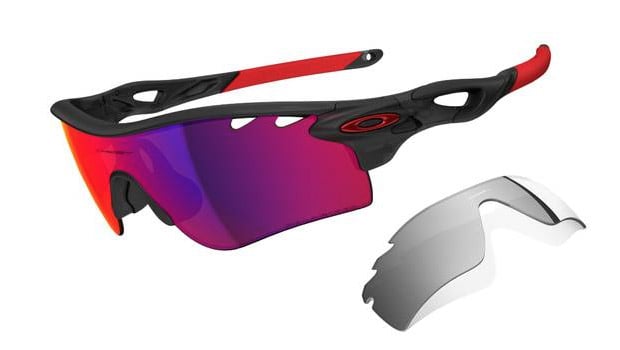 oakley radar path red iridium