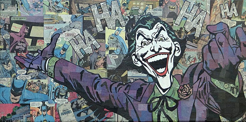 Recycled Comic Book Art