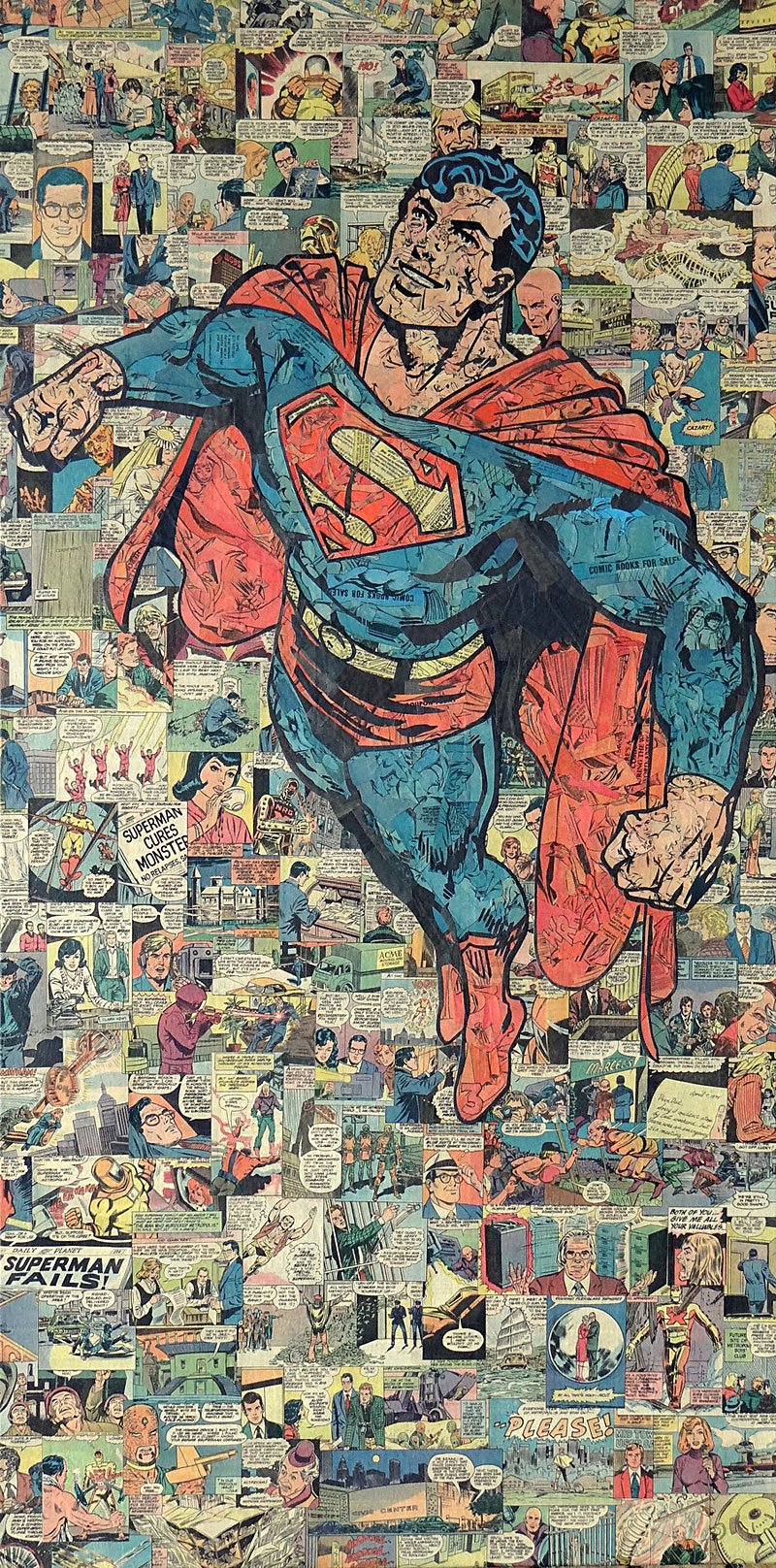 Recycled Comic Book Art