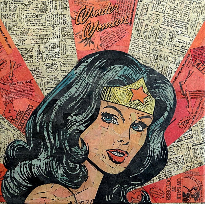 Recycled Comic Book Art - The Awesomer