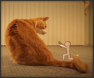 Ginger Cat vs. Paper Army