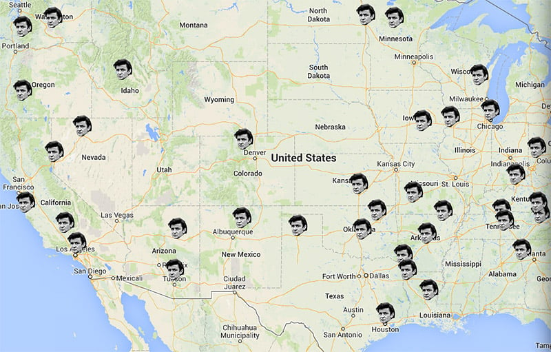 Interactive Map of Everywhere Johnny Cash Has Been