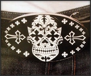 Day of the Dead Belt Buckle