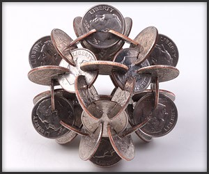 Geometric Coin Sculptures