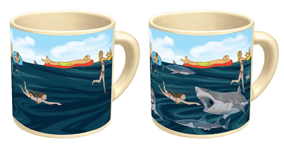 Shark! Heat-Sensitive Mug