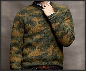 Camo Lambswool Sweater