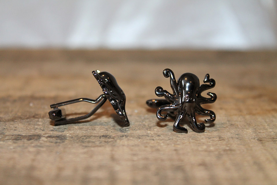 Black Octopus Cufflinks