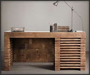 Reclaimed Timber Slat Desk