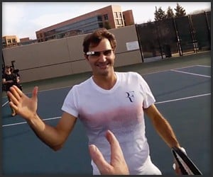 Roger Federer x Google Glass