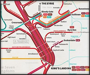 Game of Thrones Subway Maps