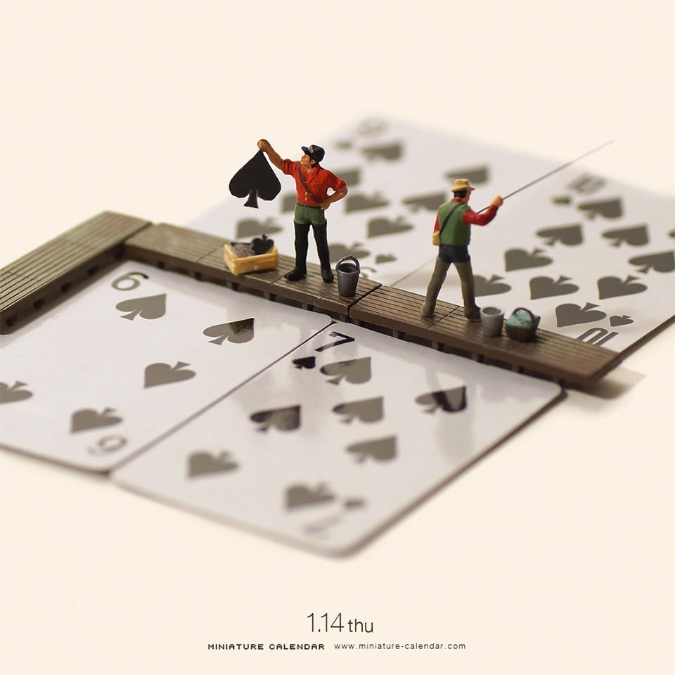 Calendar Artist Makes an Amazing Miniature Scene Every Single Day