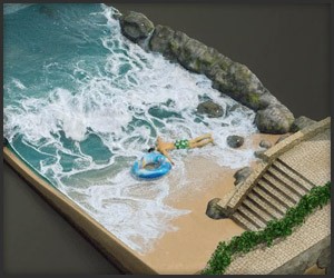 Beach Wave CGI Simulation