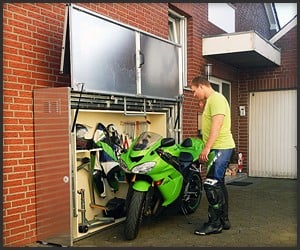 Retractable Motorcycle Shed