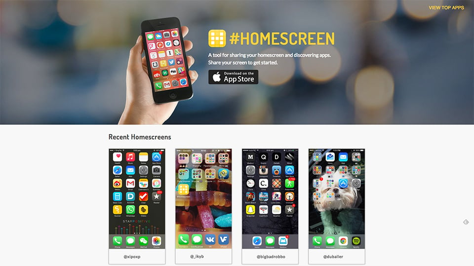 #Homescreen for iOS