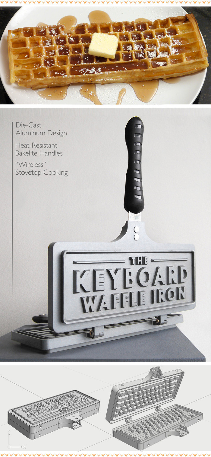 Own a Keyboard Waffle Iron