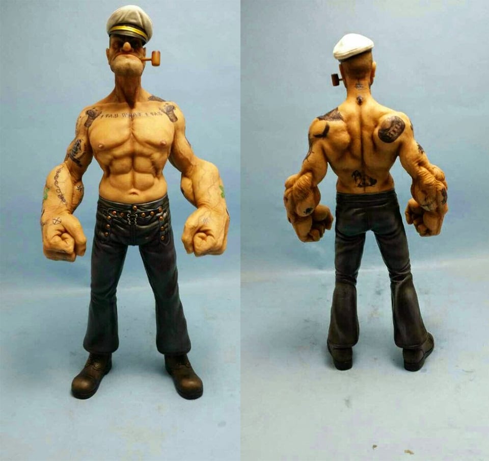Realistic Popeye Figure