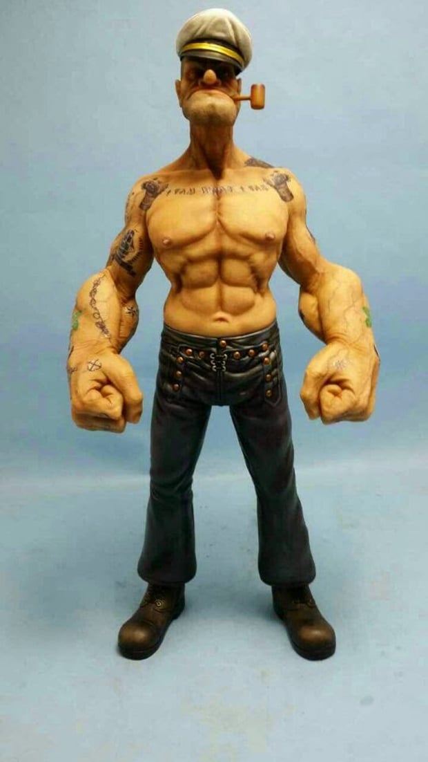 Realistic Popeye Figure