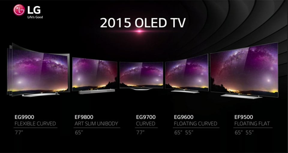 LG 2015 4K OLED Displays