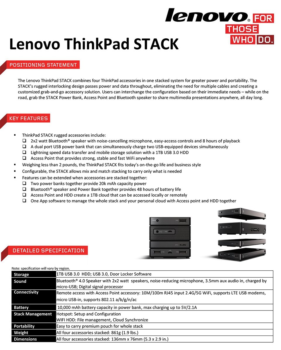 Lenovo ThinkPad Stack