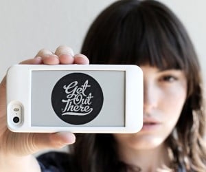 popSlate E-ink iPhone Case