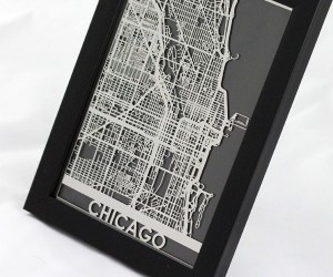 Laser-Cut City & State Maps