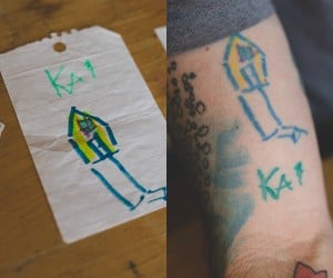 Son’s Doodles, Dad’s Tattoos