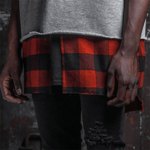 DOPE Layered Flannel Pullover