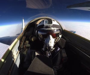 Edge of Space Fighter Jet Flight
