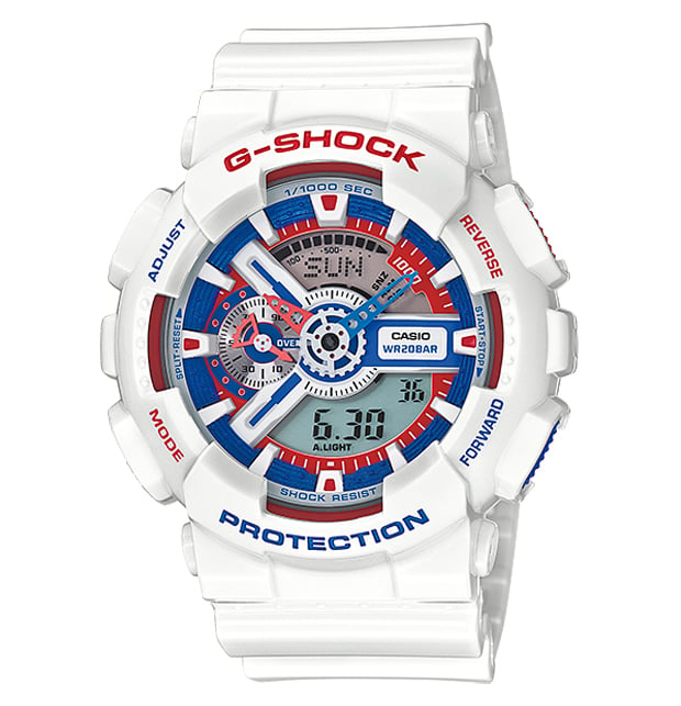 G-Shock White Tricolor Series