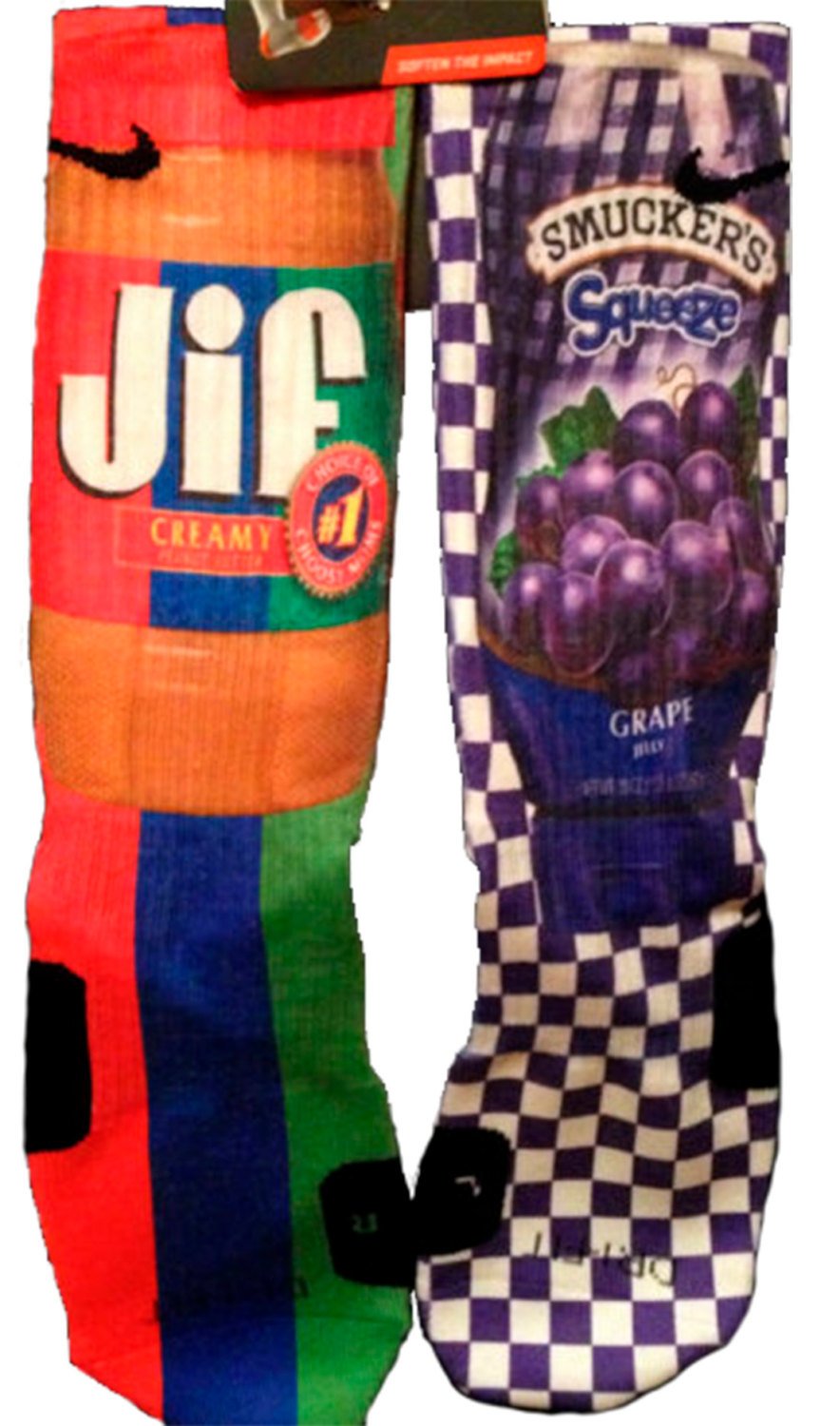 Peanut Butter & Jelly Socks