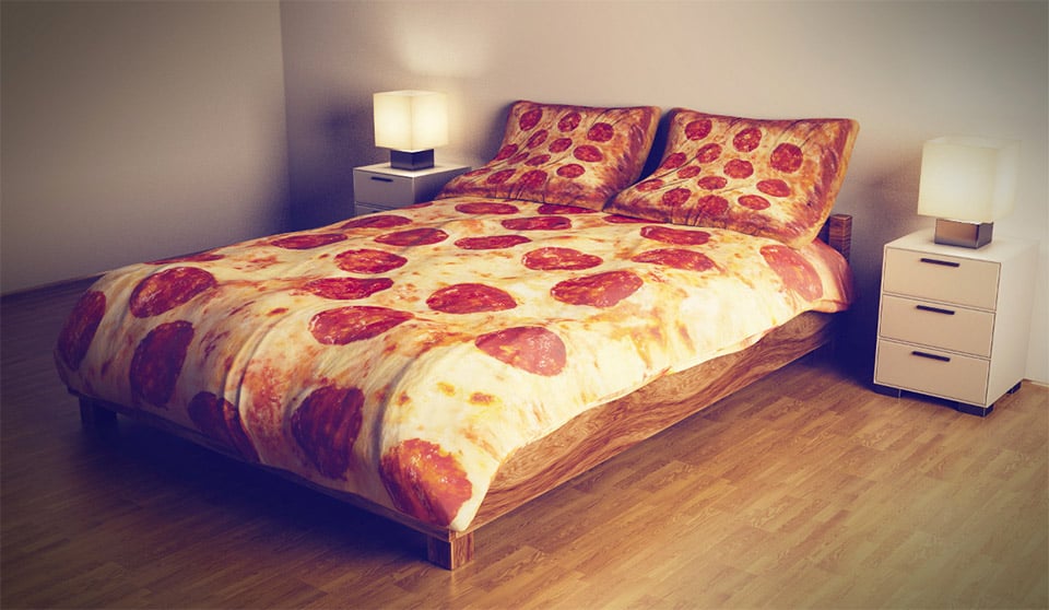 Pizza & Hamburger Bedding