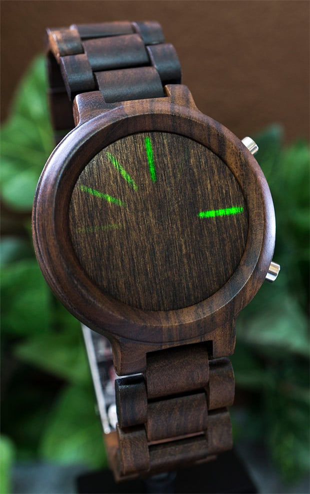 Blade Wood Link Watch