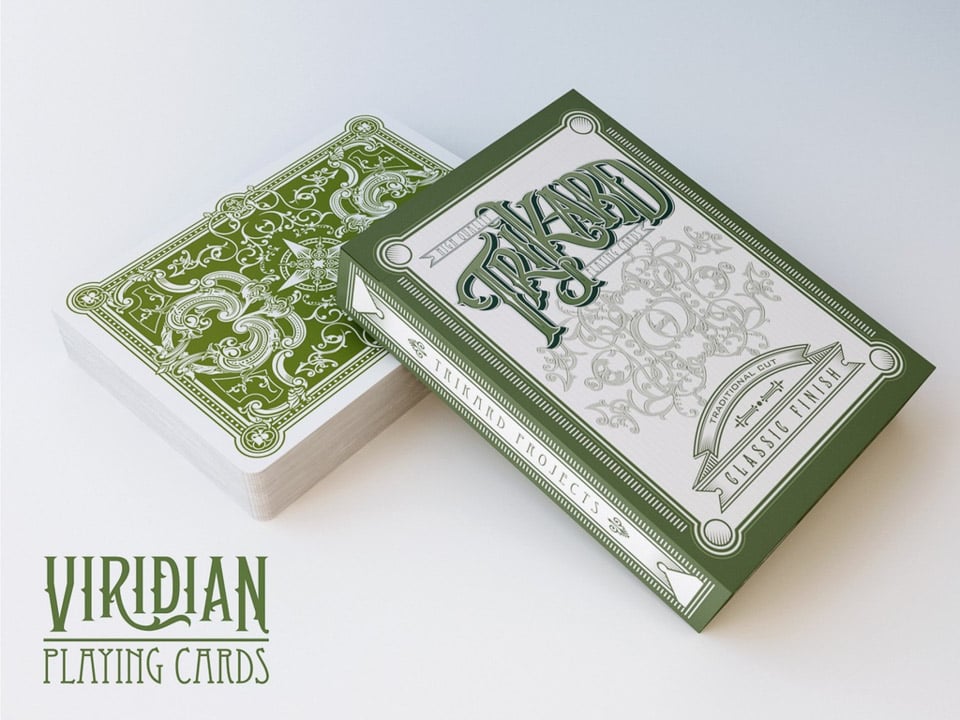 TriKard Viridian Playing Cards