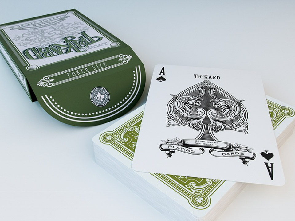 TriKard Viridian Playing Cards