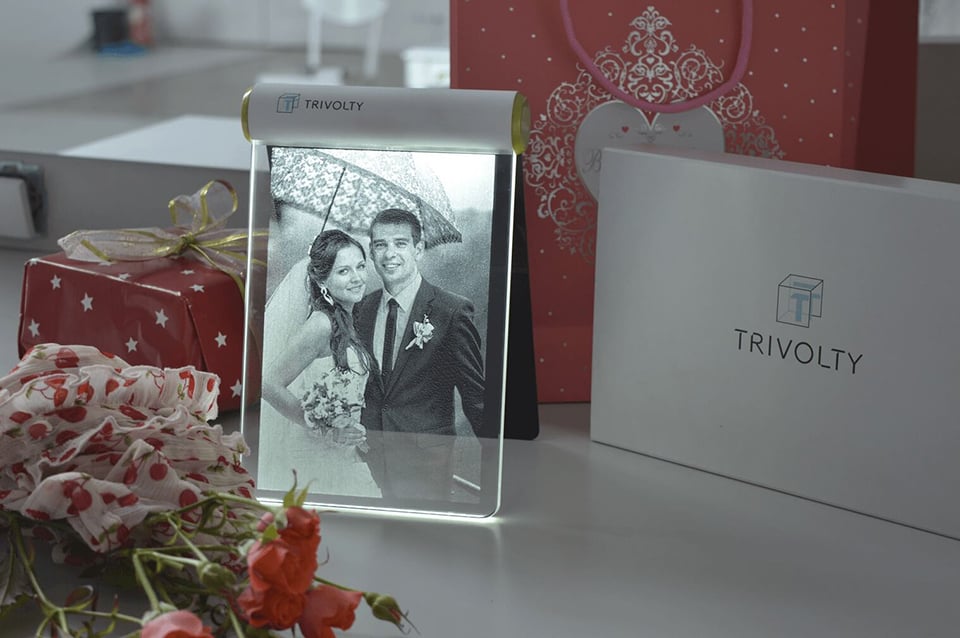 Trivolty Laser Engraved Photo Frame