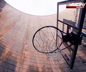 World’s Highest Basketball Shot