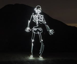 How to Light-Paint a Skeleton