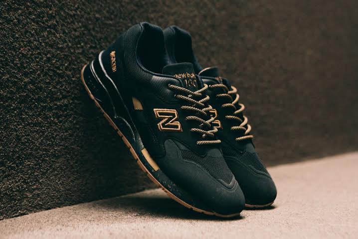 new balance black and bronze