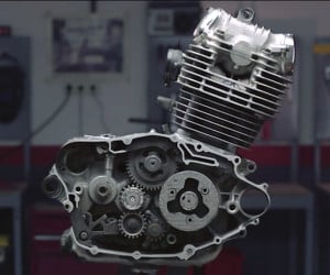 Grinding Away a Motorcycle Engine