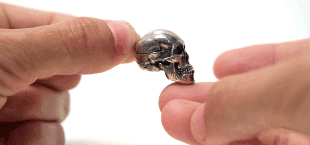 Fire & Bone Mini Metal Skulls