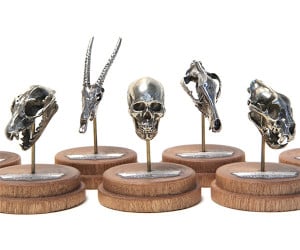 Fire & Bone Mini Metal Skulls