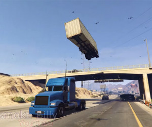 GTA V Semi-trailer Truck Stunt