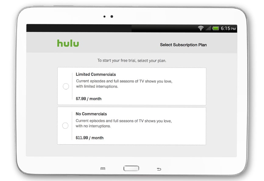 Hulu No Commercials Plan