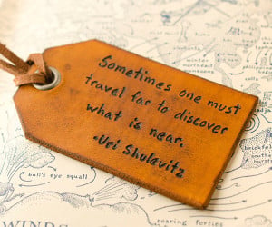 Printed Leather Luggage Tags