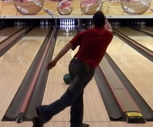 Spinning Bowling Ball Trick Shot