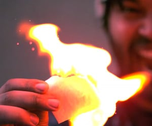 Burning Flash Paper in Slow-Mo