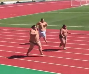 Sumo Wrestler Race