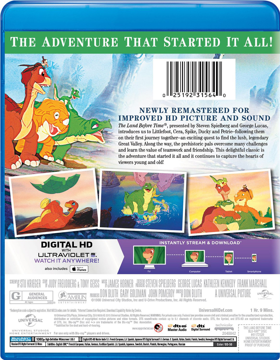 The Land Before Time Blu-ray