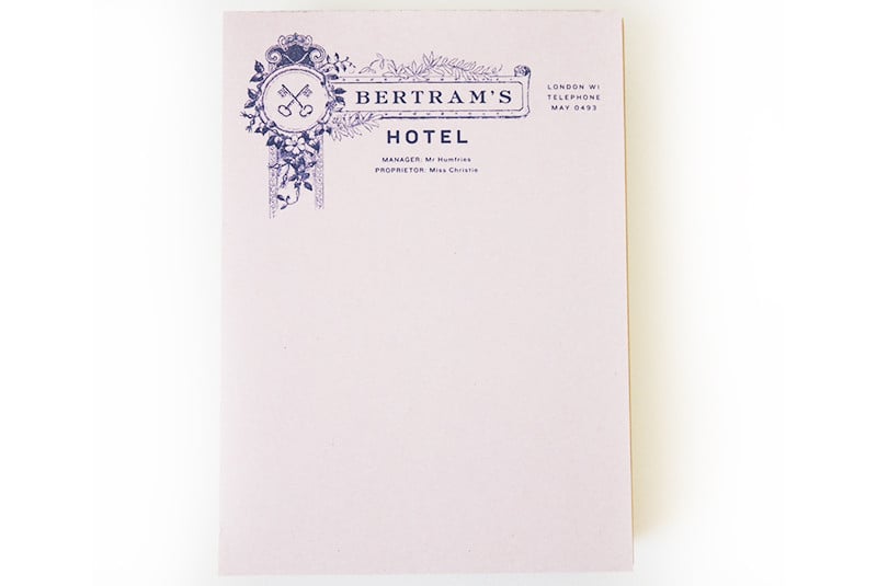 Fictional Hotel Notepads
